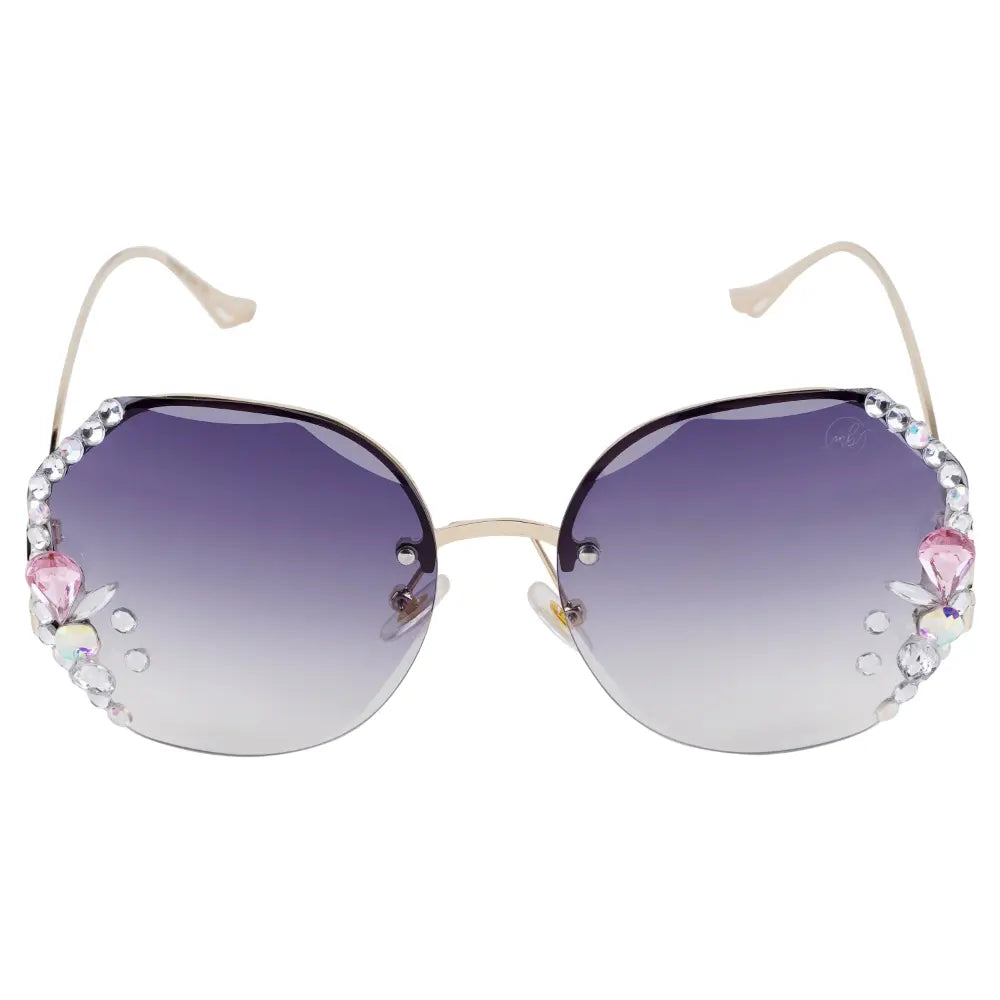 Fashion Butterfly Men's Metal Sunglasses With Rhinestones