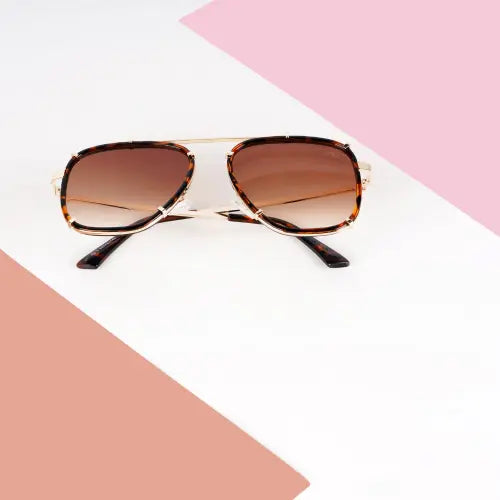 Zany Gold M413 Sunglasses By Mad Brown