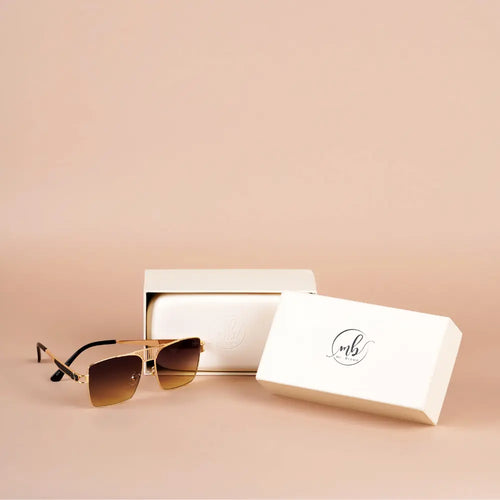 Orso Gold Z349 Sunglasses By Mad Brown