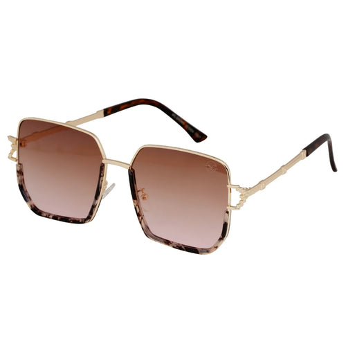 Divina Gold M575 Sunglasses By Mad Brown