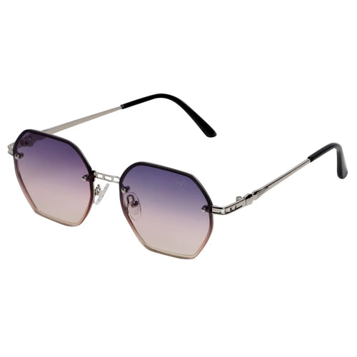 Zany Silver M527 Sunglasses By Mad Brown