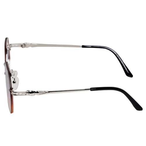 Zany Silver M527 Sunglasses By Mad Brown