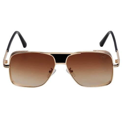 Elegenza Gold M530 Sunglasses By Mad Brown