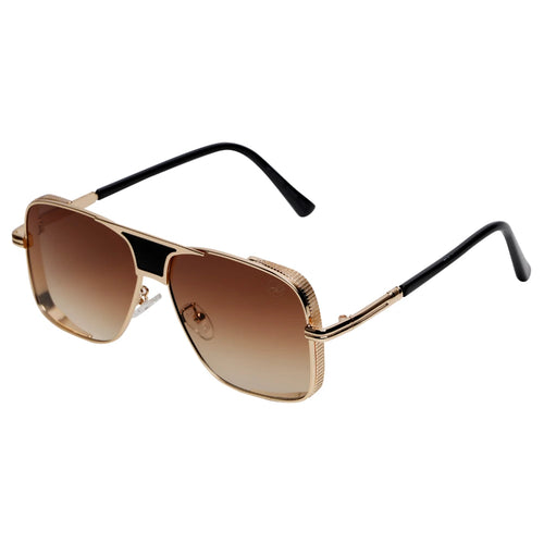 Elegenza Gold M530 Sunglasses By Mad Brown